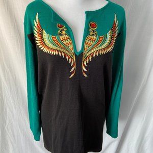 Bob Mackie Tunic Wearable Art NWT Large